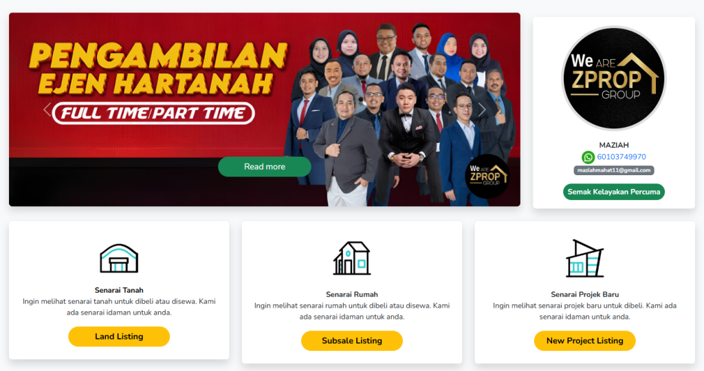 Konsultan hartanah berdaftar, fokus kepada penyelesaian jual beli hartanah anda. Hubungi sekarang untuk maklumat lanjut.